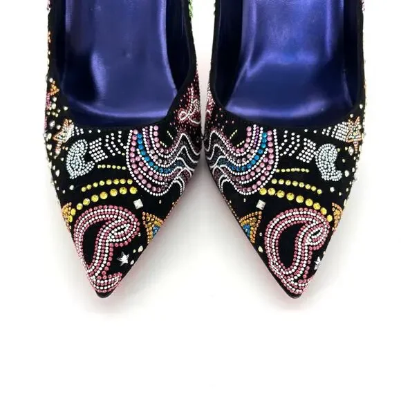 NEW Christian Louboutin Limited Edition Hot Chick Starlight Crystals Pumps 38 - Picture 8 of 10